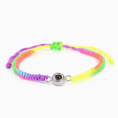 Customized Photo Projection Rainbow Bracelet-ancustom