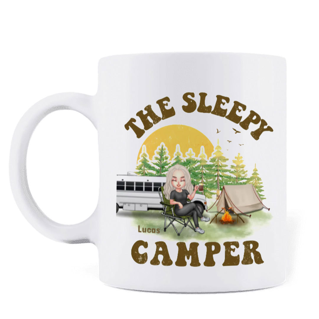 Custom Personalized Camping Coffee Mug - Gift Idea For Camping Loves/Friends- Life Is Better When You're Camping With Friends-ancustom