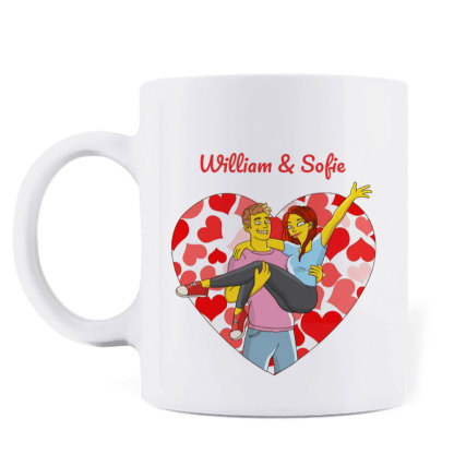 Couple Valentine Coffee Mug - Valentine's Day Gift For Couple - Husband & Wife Annoying Each Other For 15 Years And Still Going Strong-ancustom