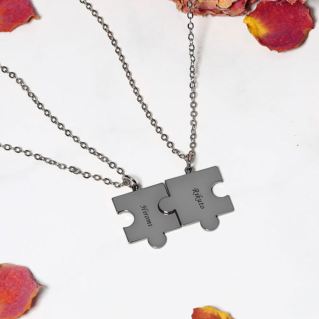 "Puzzle Game" Personalized Name Necklace-ancustom