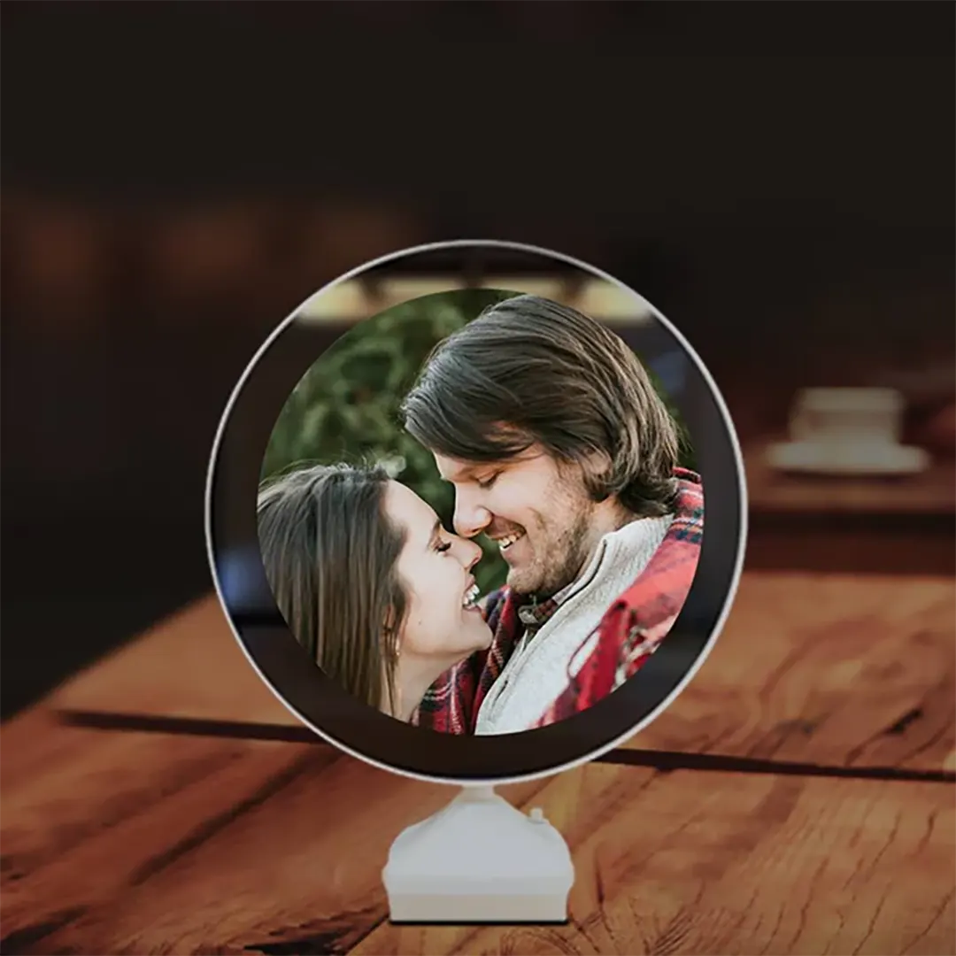 Magic Personalized Photo Night Lamp Two Ways - Mirror and Night Light-ancustom