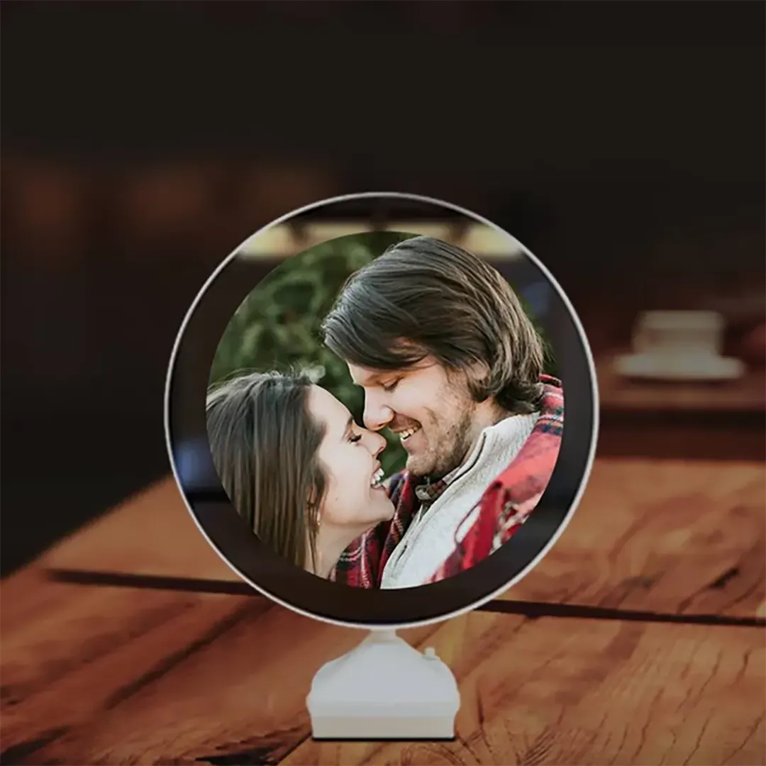 Magic Personalized Photo Night Lamp Two Ways - Mirror and Night Light-ancustom