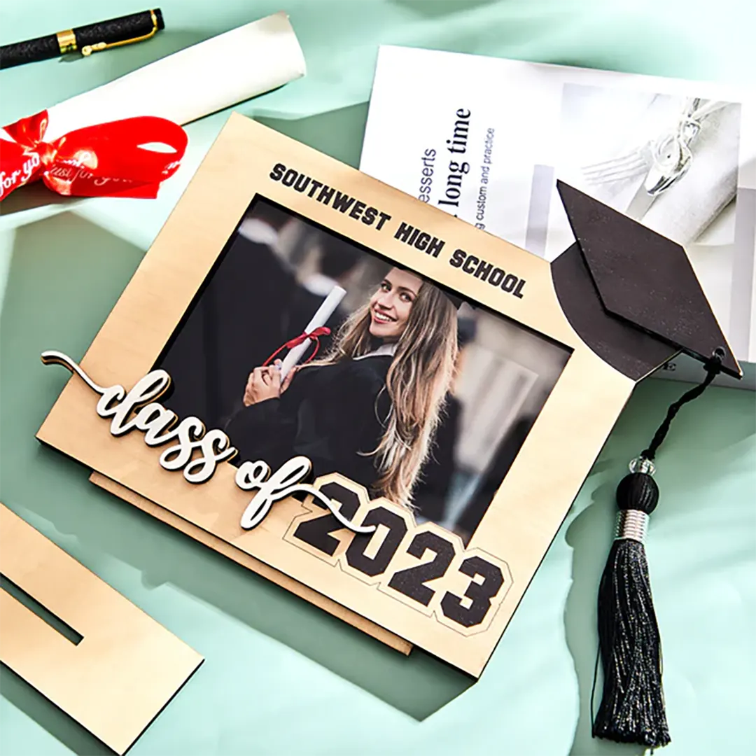 Custom Graduate Photo Frame Personalized Class School Wooden Frame Graduation Gift-ancustom
