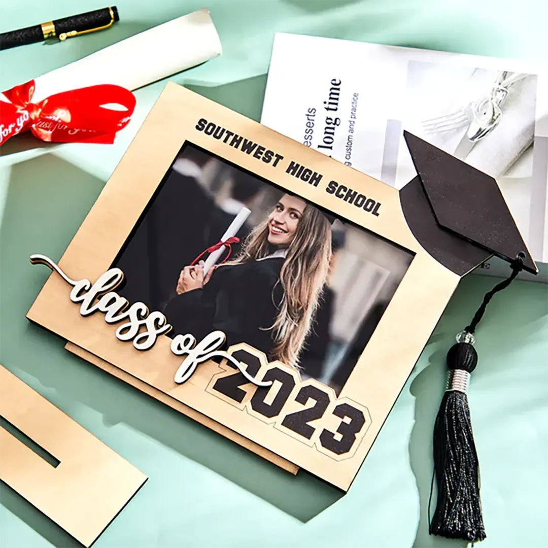 Custom Graduate Photo Frame Personalized Class School Wooden Frame Graduation Gift-ancustom