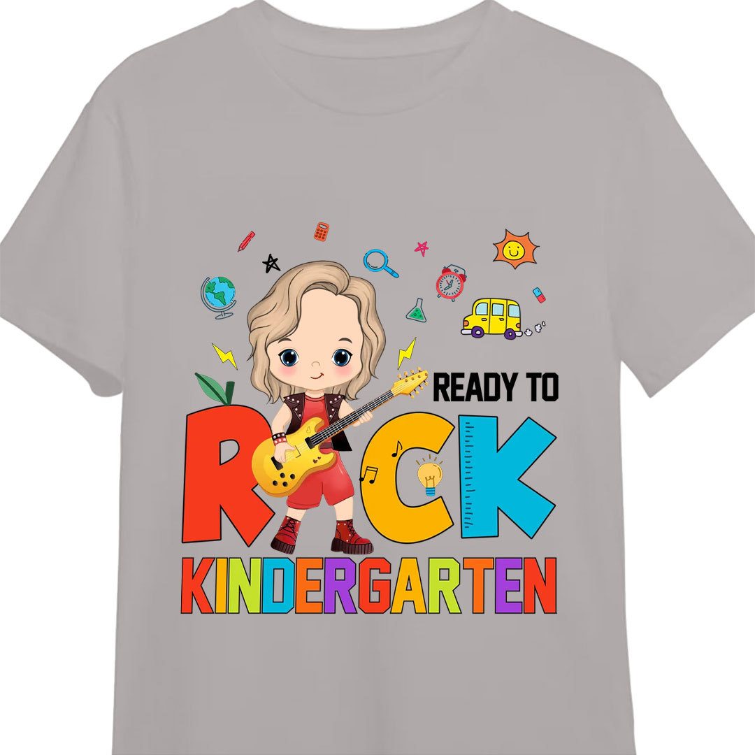 Back to school gifts for kids Ready To Rock Kid T-shirt-ancustom