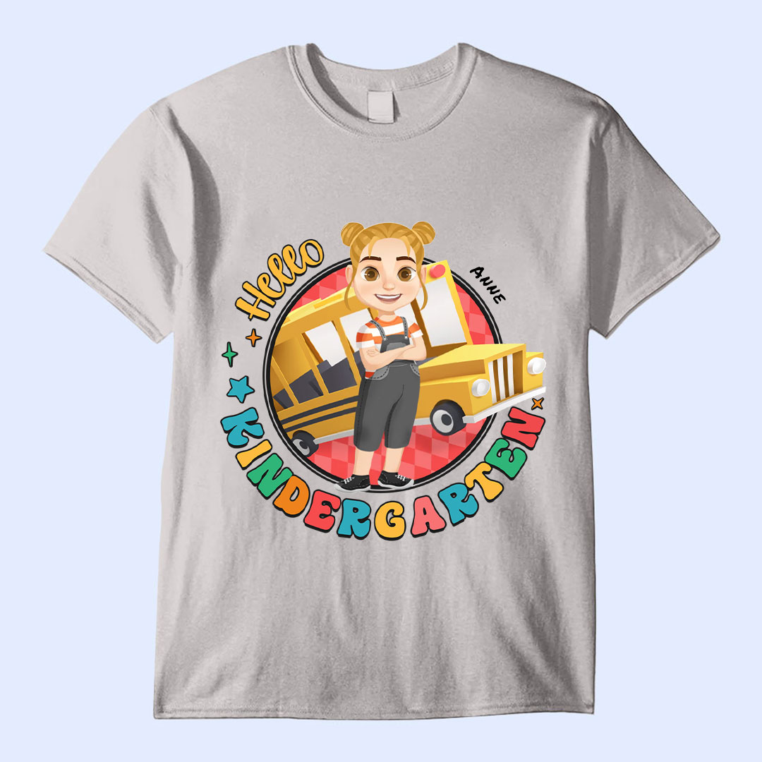 Hello Preschool - Gift For Kids, Back To School - Personalized T Shirt-ancustom