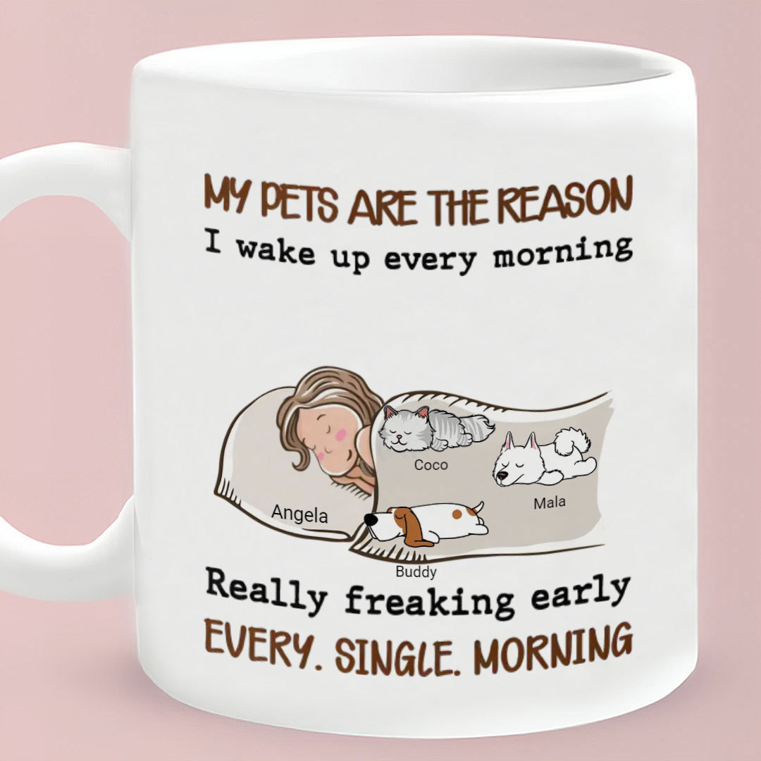 My Pet Is The Reason - Personalized Custom Coffee Mug-ancustom