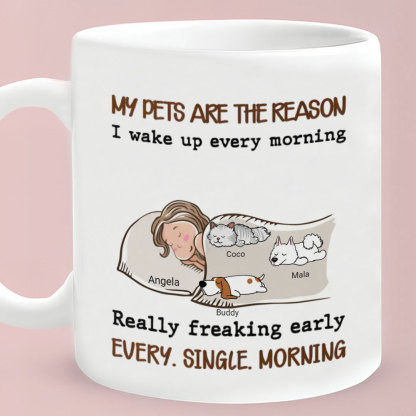 My Pet Is The Reason - Personalized Custom Coffee Mug-ancustom
