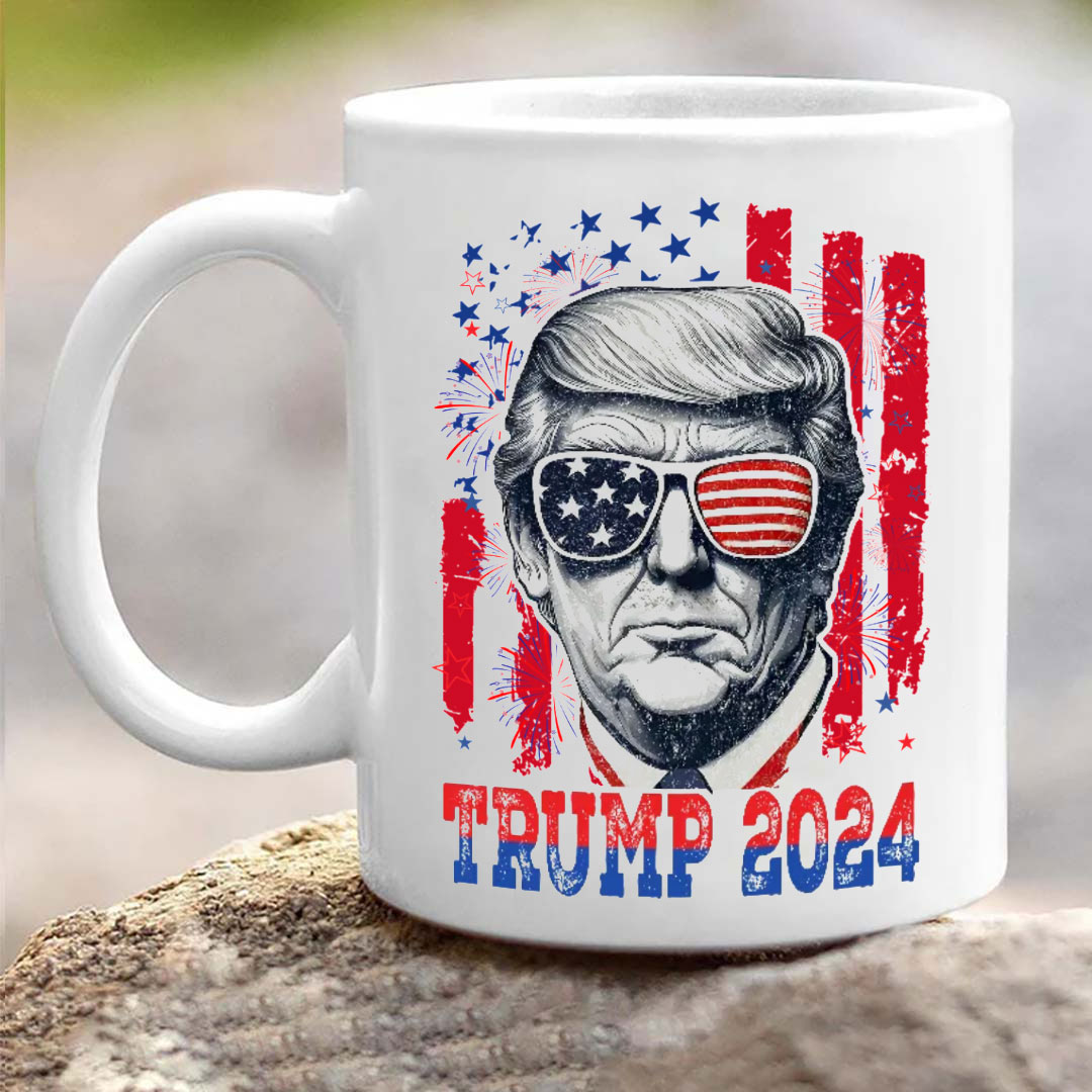 Independence Day American Donald Trump Mug Personalized Gift-ancustom