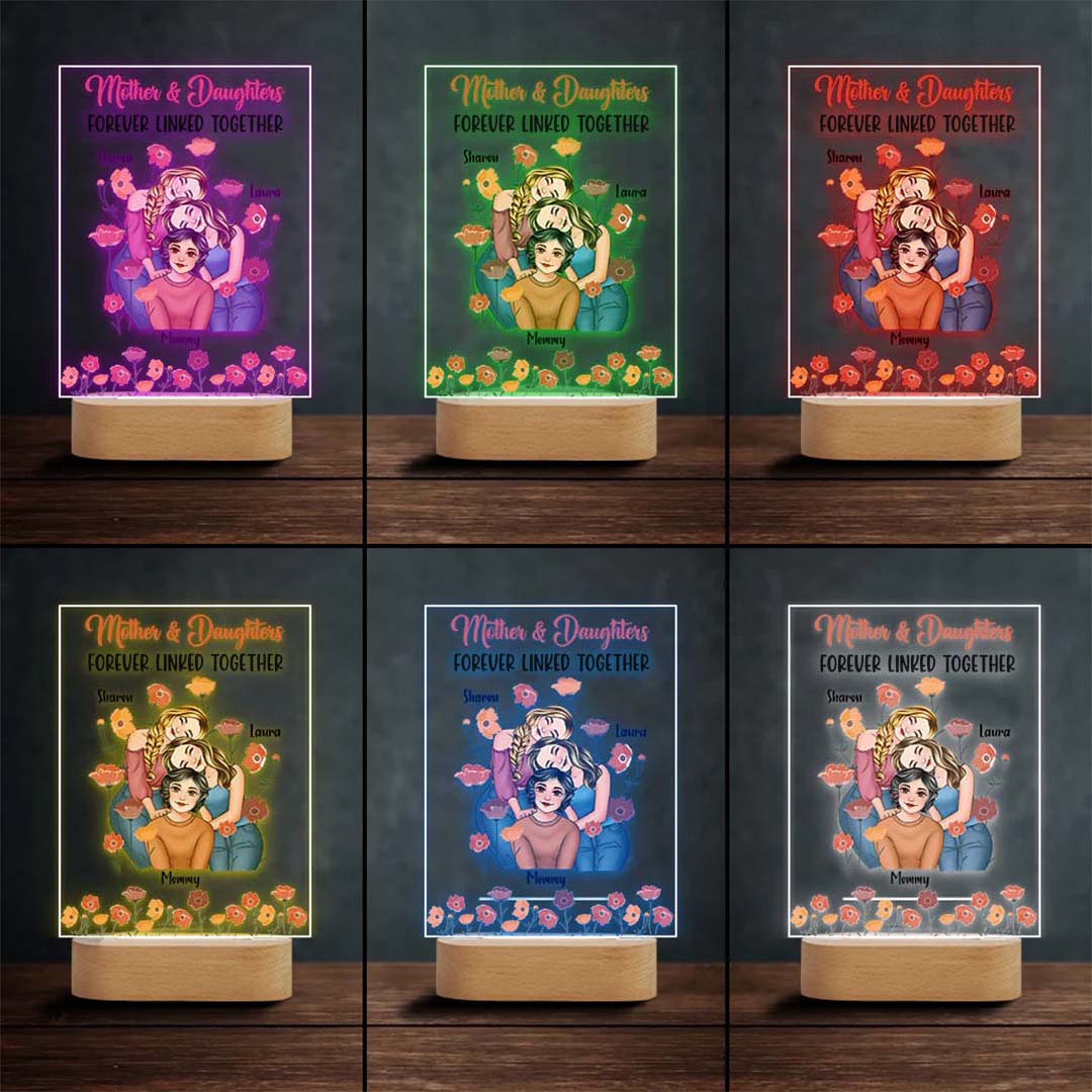 A Bond That Can't Be Broken - Personalized Mother Shaped Plaque Light Base-ancustom