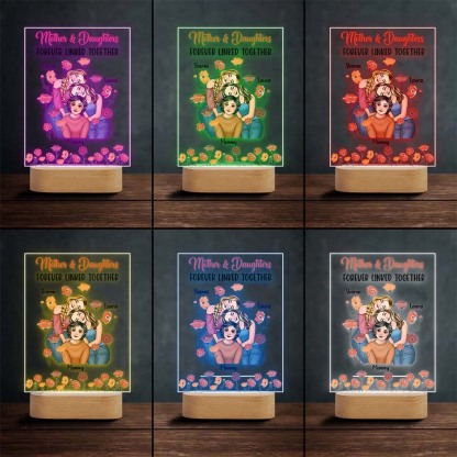 A Bond That Can't Be Broken - Personalized Mother Shaped Plaque Light Base-ancustom