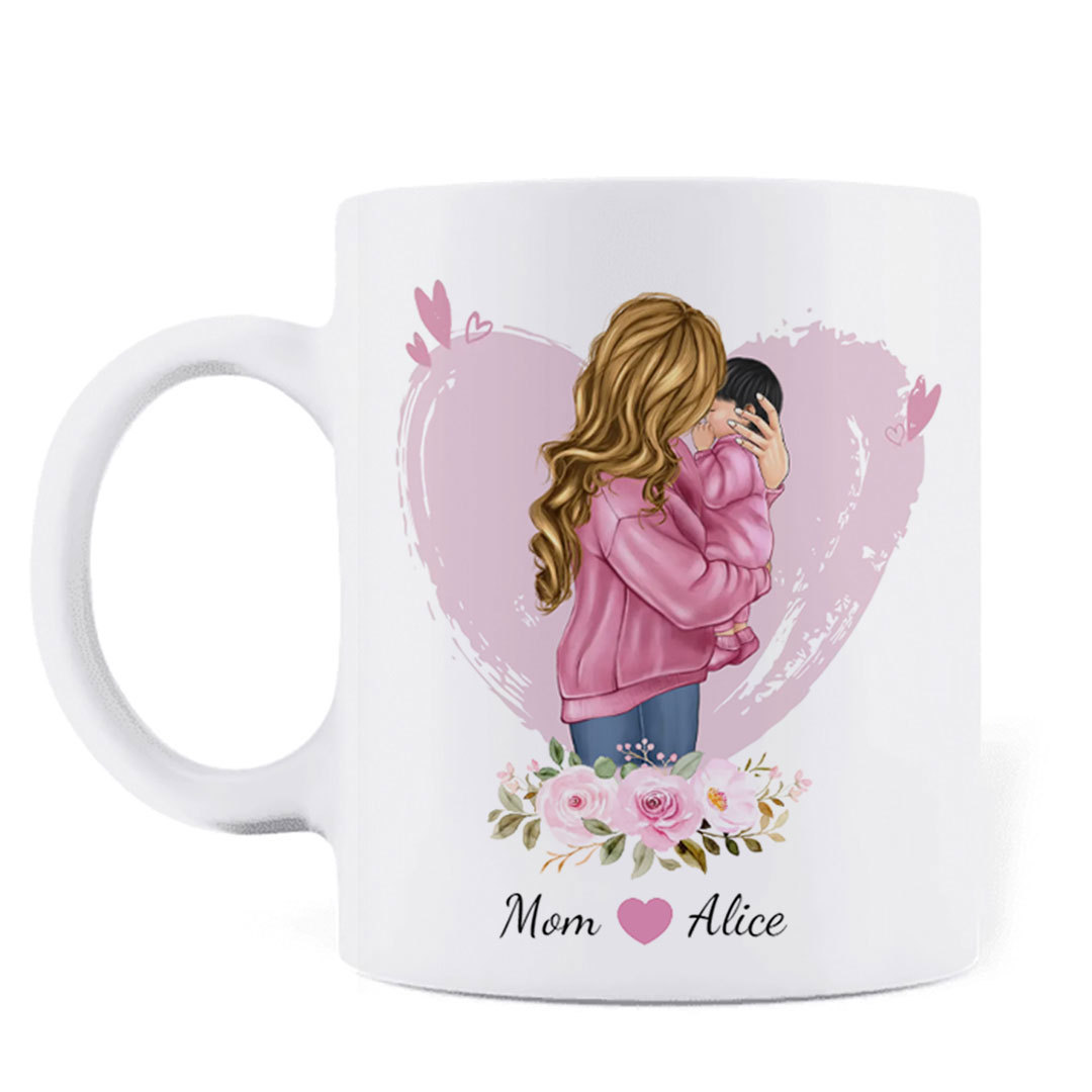 Custom Personalized Mother Coffee Mug - Mother's Day Gift Idea - My 1st Mother's Day-ancustom
