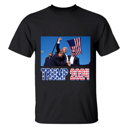 Donald Trump 2024 Survived Shot At Election Rally T-Shirt-ancustom