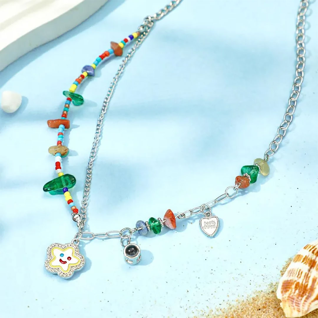 Custom Projection Necklace Hot Girl Summer Gift-ancustom