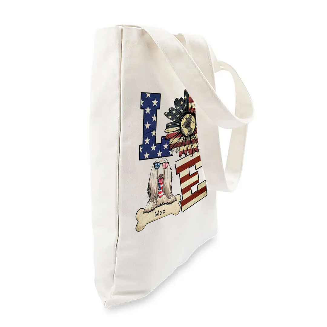 Love for Pets - 4th of July Gifts - Personalized Unisex Canvas Bag-ancustom