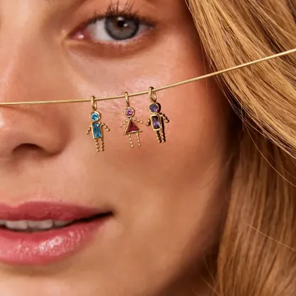 Customized Personalized Birthstone Necklace - Gift for Mom-ancustom