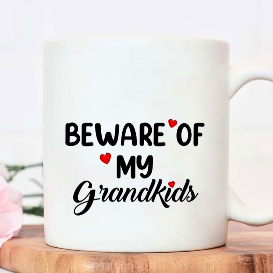 Custom Personalized Grandma/Grandpa Coffee Mug -  I Try To Retire But Now I Work For My Grandkids-ancustom