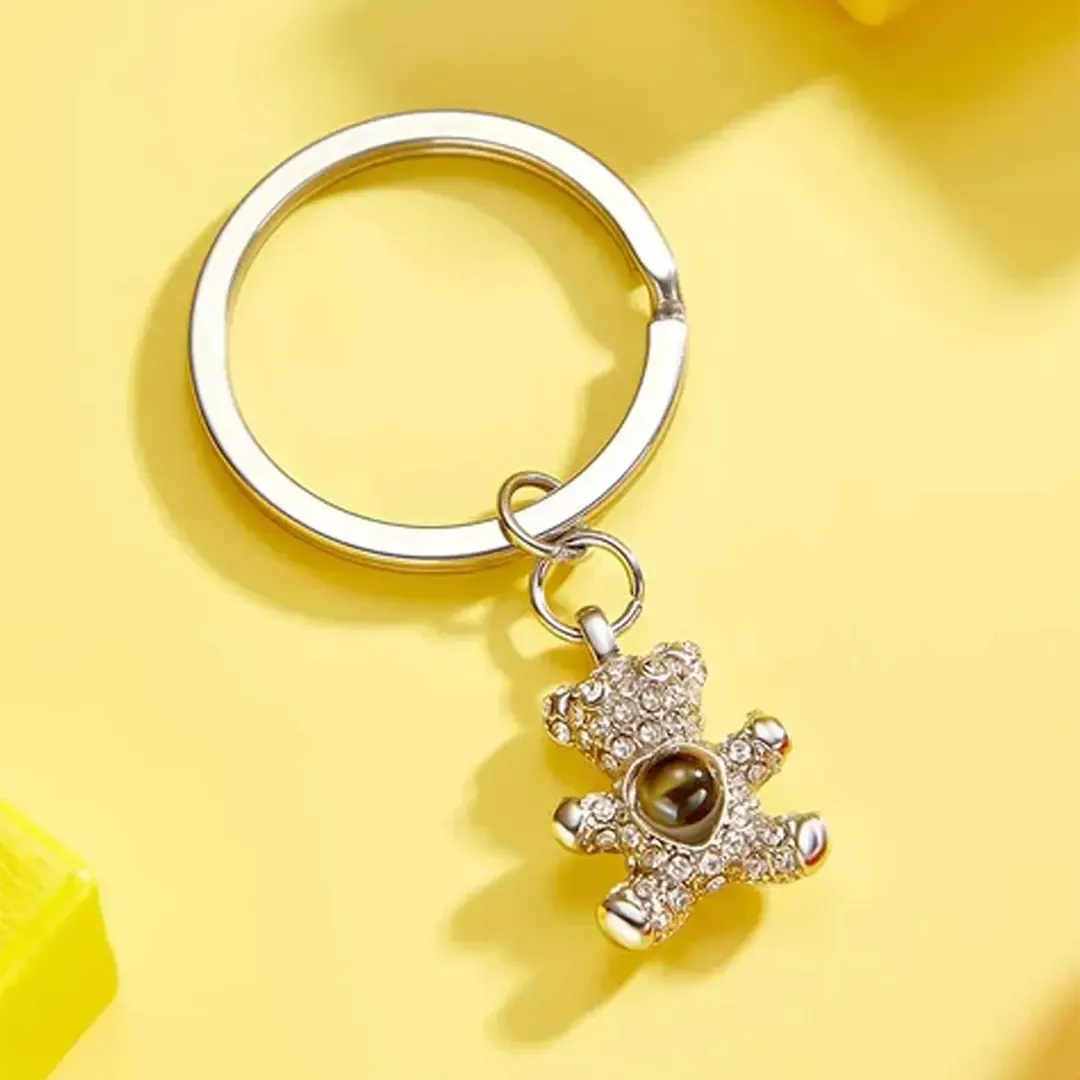 Customized Photo Projection Keychain-ancustom