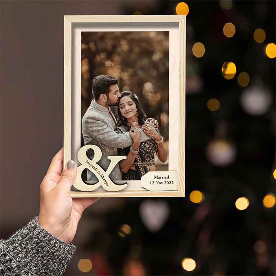 Personalized Infinity Logo Couple Photo Frames-ancustom