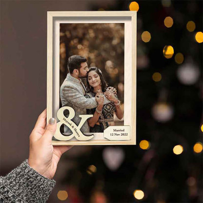 Personalized Infinity Logo Couple Photo Frames-ancustom