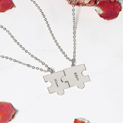 "Puzzle Game" Personalized Name Necklace-ancustom