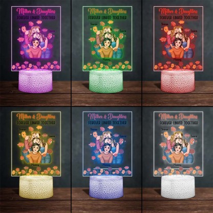 A Bond That Can't Be Broken - Personalized Mother Shaped Plaque Light Base-ancustom