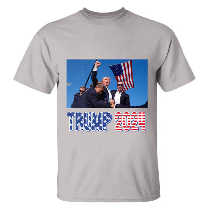 Donald Trump 2024 Survived Shot At Election Rally T-Shirt-ancustom