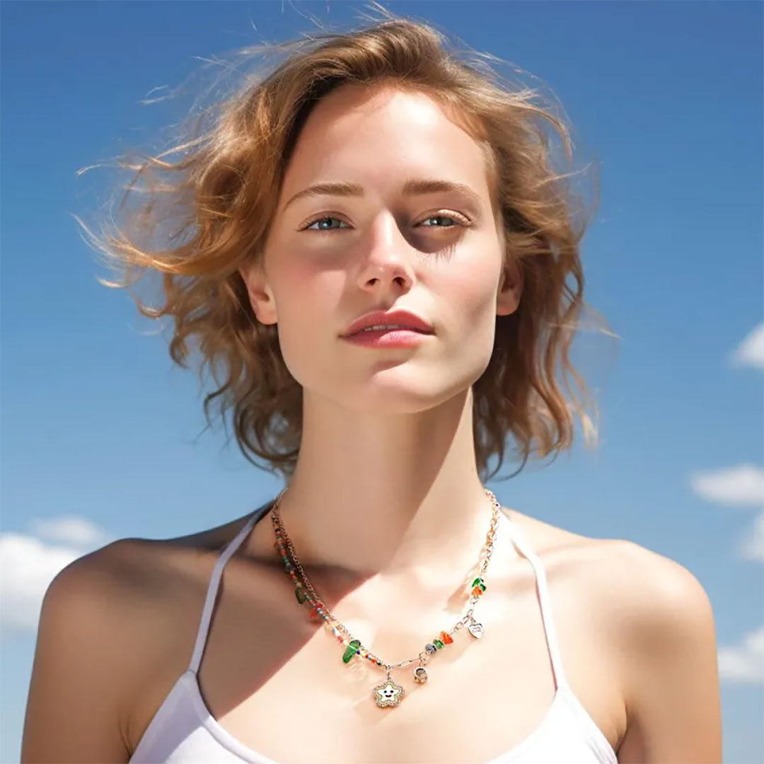 Custom Projection Necklace Hot Girl Summer Gift-ancustom