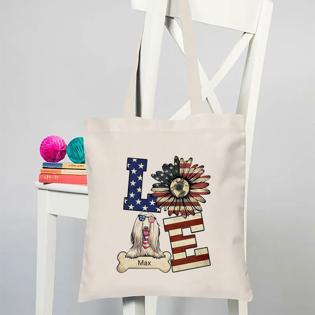 Love for Pets - 4th of July Gifts - Personalized Unisex Canvas Bag-ancustom