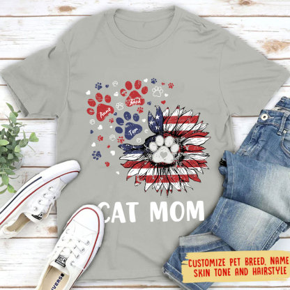 My Therapist Has Paws - Dog & Cat Personalized Custom Unisex T-shirt, Hoodie, Sweatshirt - 4th Of July, Gift For Pet Owners, Pet Lovers-ancustom