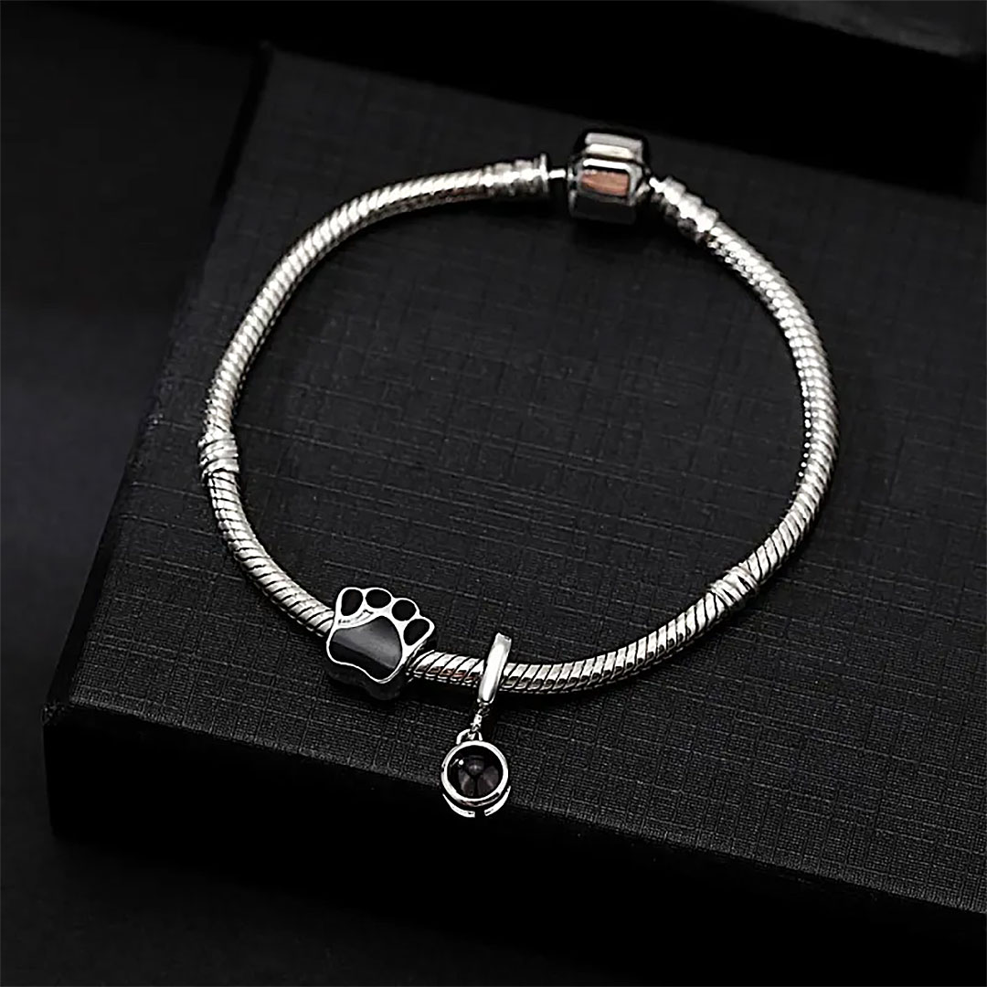 Personalized Picture Projection Bracelet with Cute Ornaments Best Gift for Her-ancustom