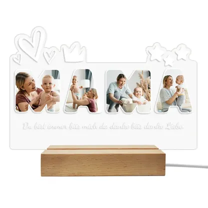 Customized photo night light Personalized mom lamp Gift for mom-ancustom