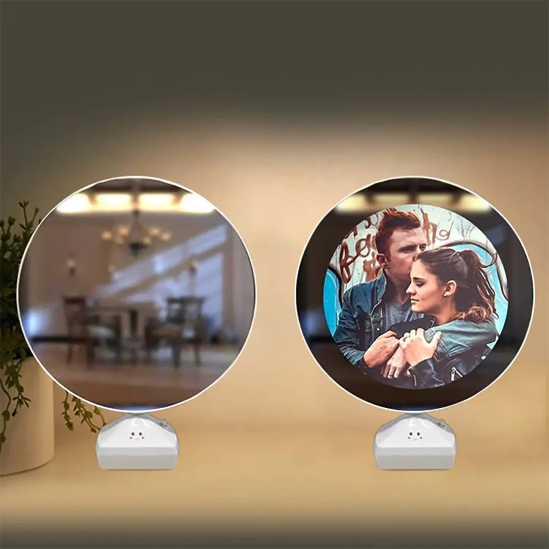Magic Personalized Photo Night Lamp Two Ways - Mirror and Night Light-ancustom
