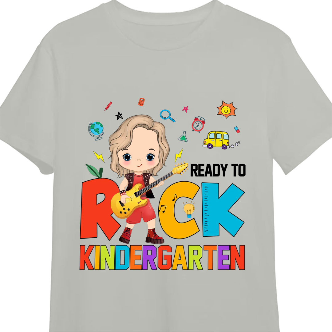Back to school gifts for kids Ready To Rock Kid T-shirt-ancustom