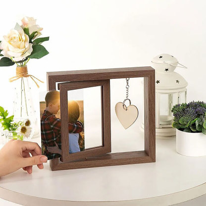 Personalized Rotating Photo Frames Valentine's Day Gifts for Couples-ancustom