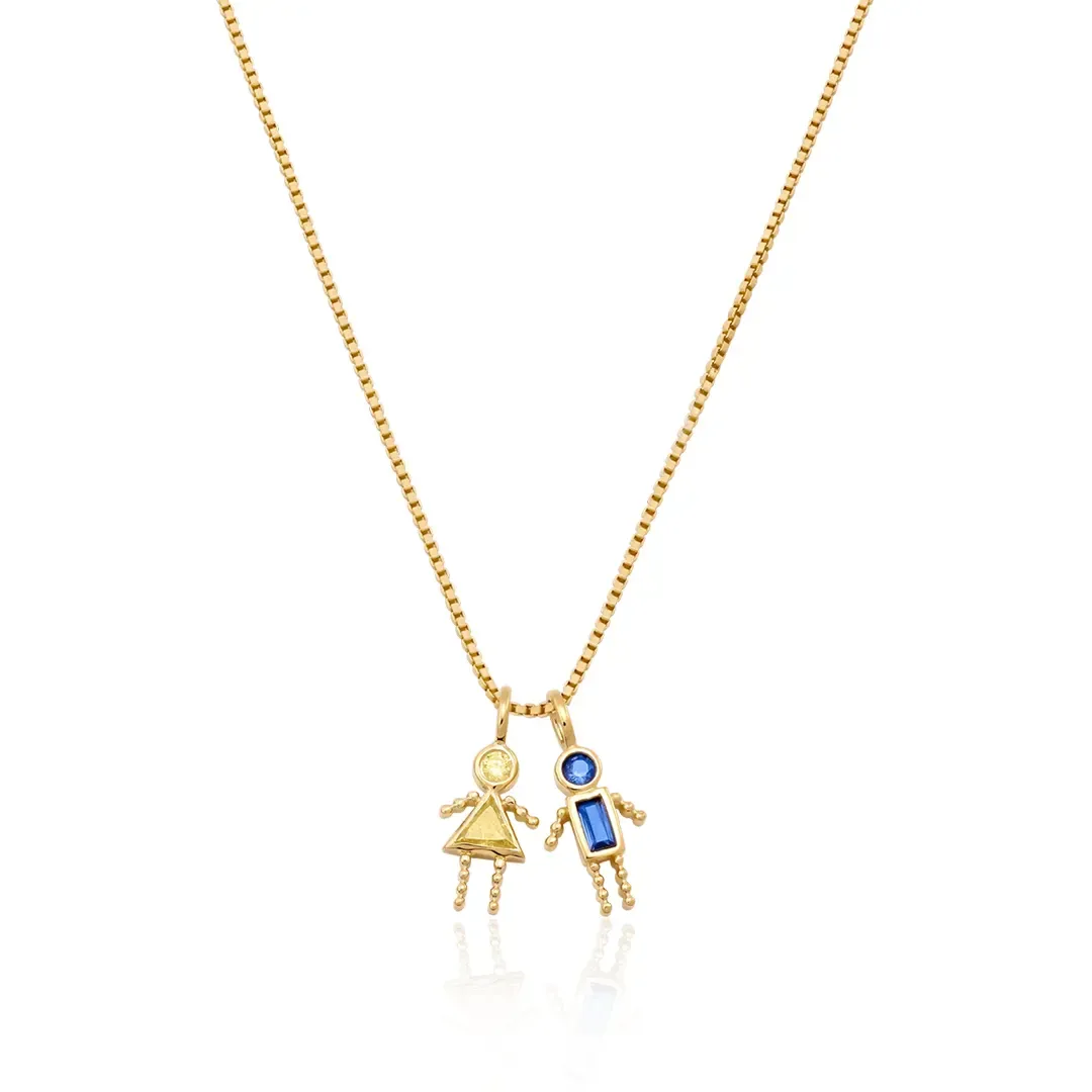 Customized Personalized Birthstone Necklace - Gift for Mom-ancustom