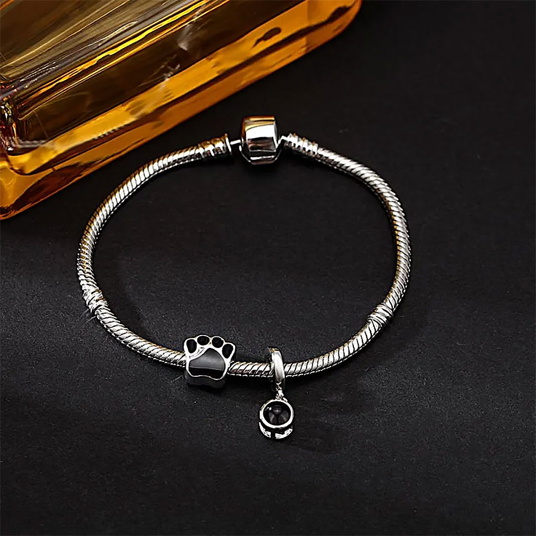Personalized Picture Projection Bracelet with Cute Ornaments Best Gift for Her-ancustom