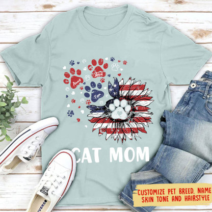 My Therapist Has Paws - Dog & Cat Personalized Custom Unisex T-shirt, Hoodie, Sweatshirt - 4th Of July, Gift For Pet Owners, Pet Lovers-ancustom