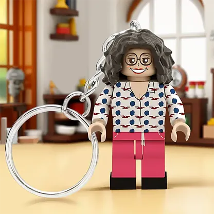 Creative Gift Full Body Custom Minifigs Keychain Personalized Photo MiniFigs Keychain-ancustom