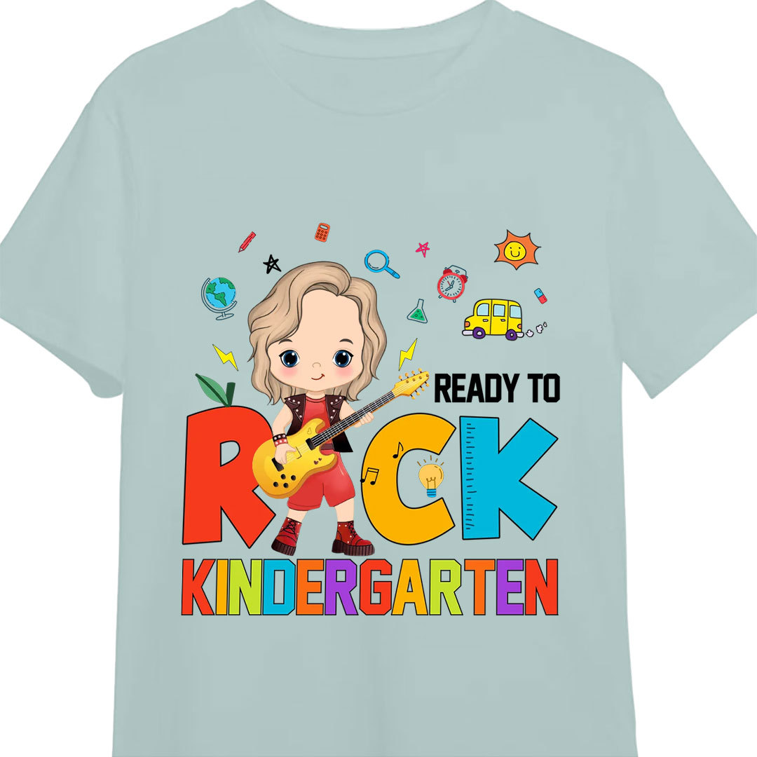Back to school gifts for kids Ready To Rock Kid T-shirt-ancustom