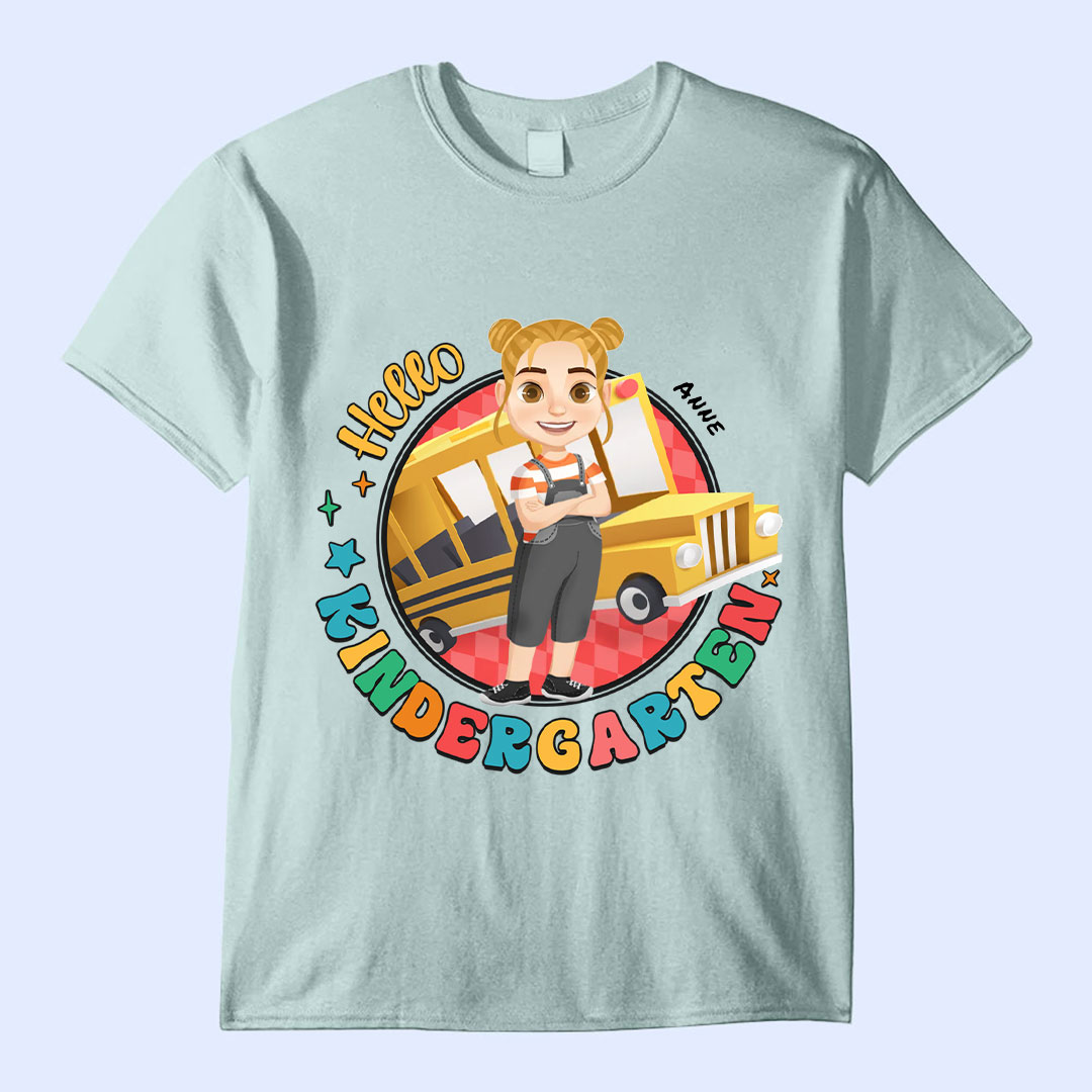 Hello Preschool - Gift For Kids, Back To School - Personalized T Shirt-ancustom