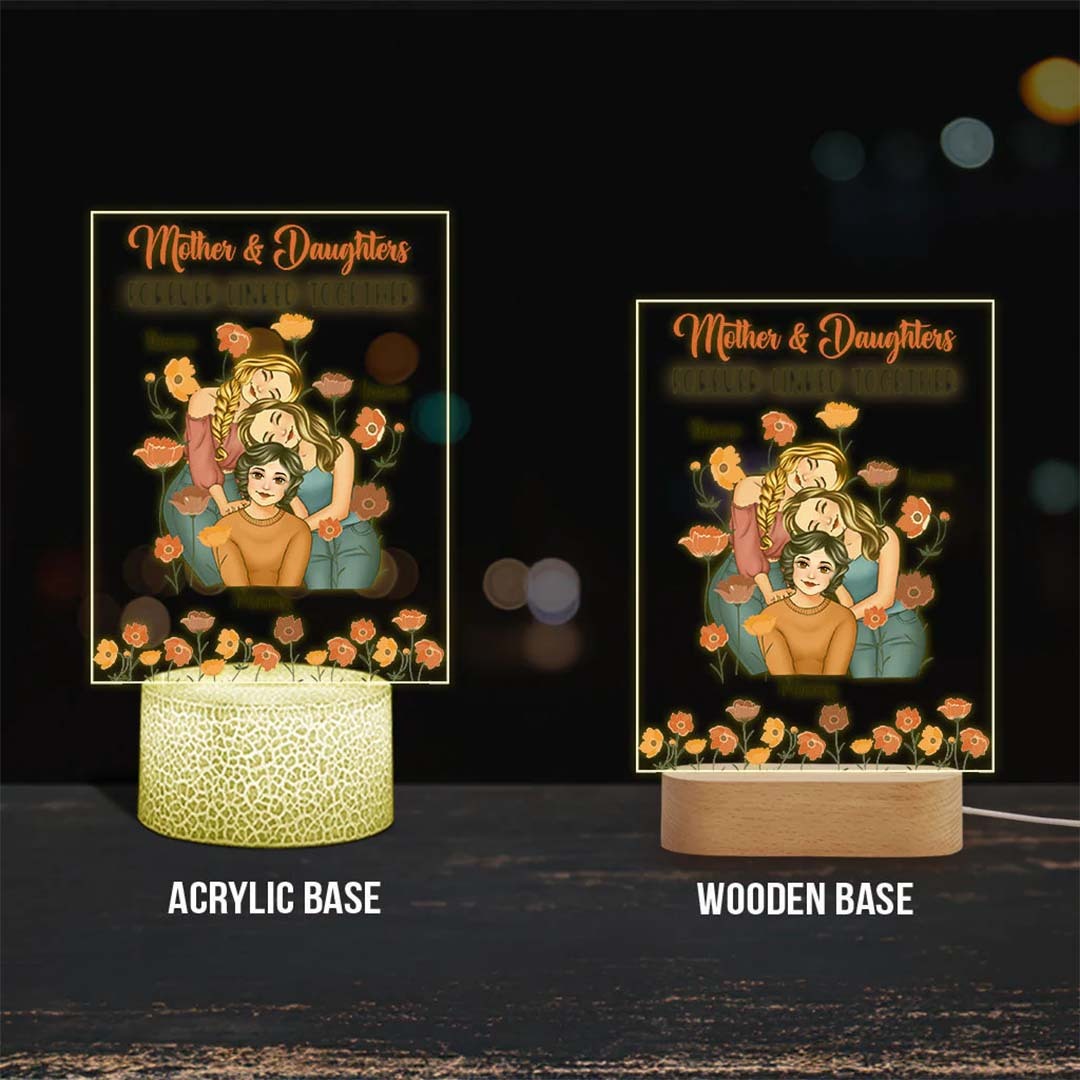 A Bond That Can't Be Broken - Personalized Mother Shaped Plaque Light Base-ancustom