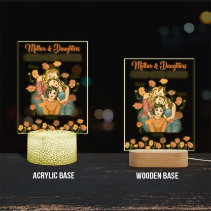 A Bond That Can't Be Broken - Personalized Mother Shaped Plaque Light Base-ancustom