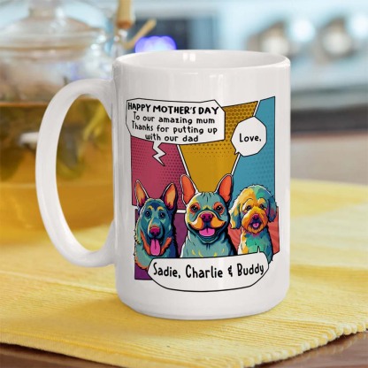 Pop Art Amazing Mom/Dad - Personalized Custom Coffee Mug-ancustom