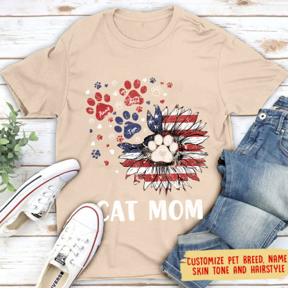 My Therapist Has Paws - Dog & Cat Personalized Custom Unisex T-shirt, Hoodie, Sweatshirt - 4th Of July, Gift For Pet Owners, Pet Lovers-ancustom