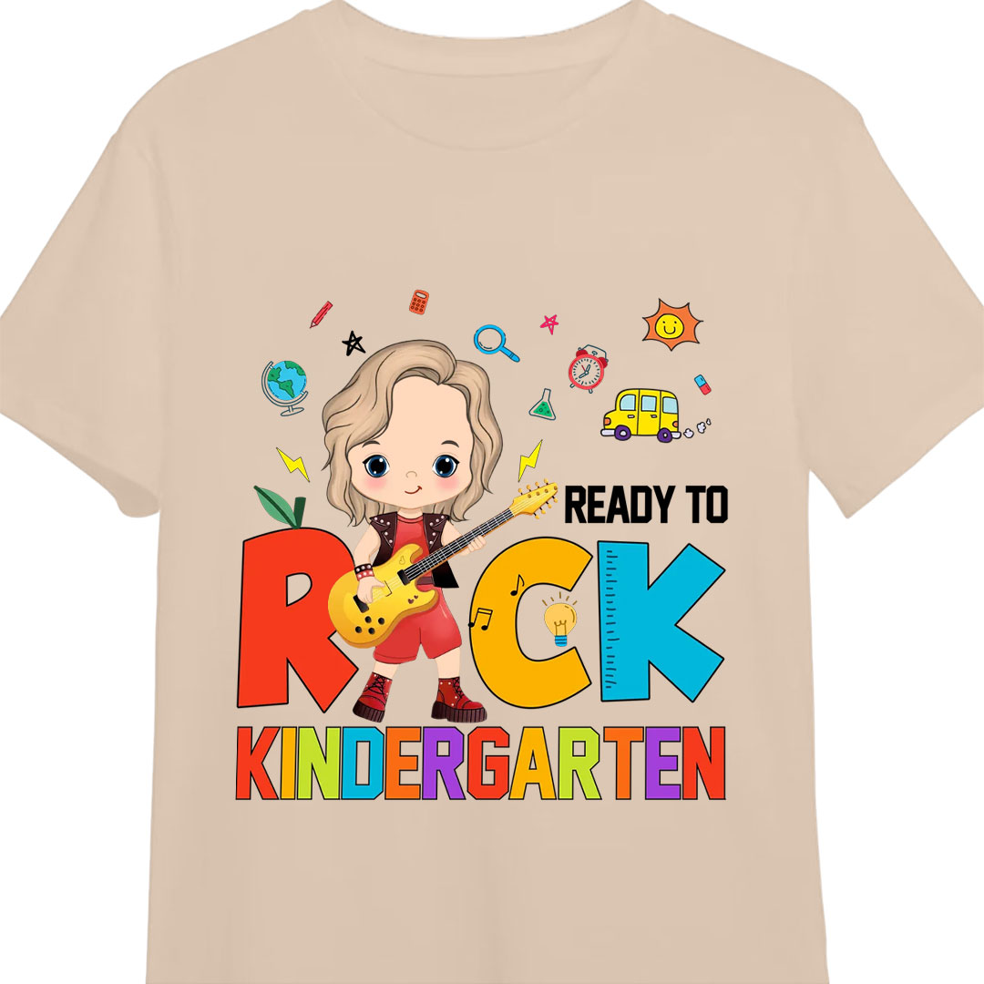 Back to school gifts for kids Ready To Rock Kid T-shirt-ancustom