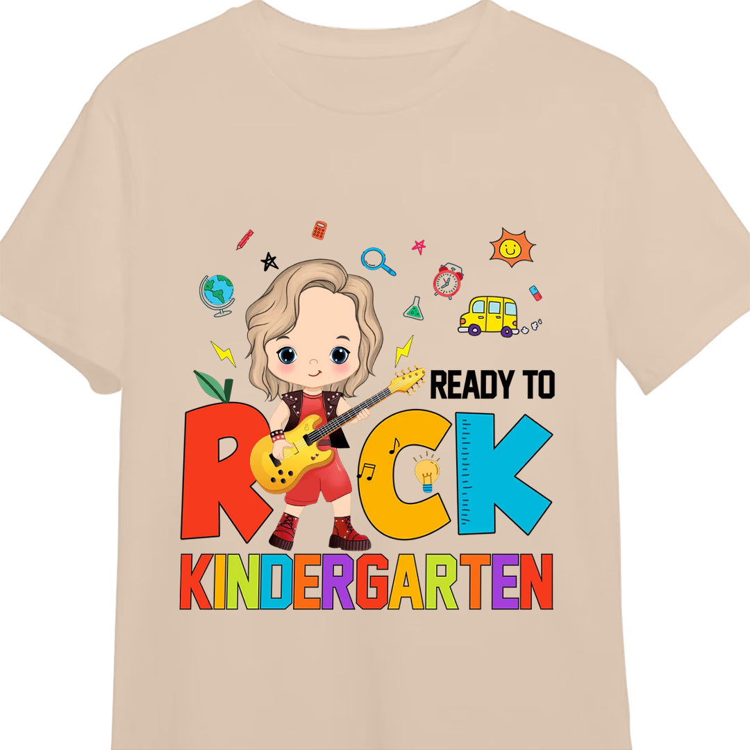 Back to school gifts for kids Ready To Rock Kid T-shirt-ancustom