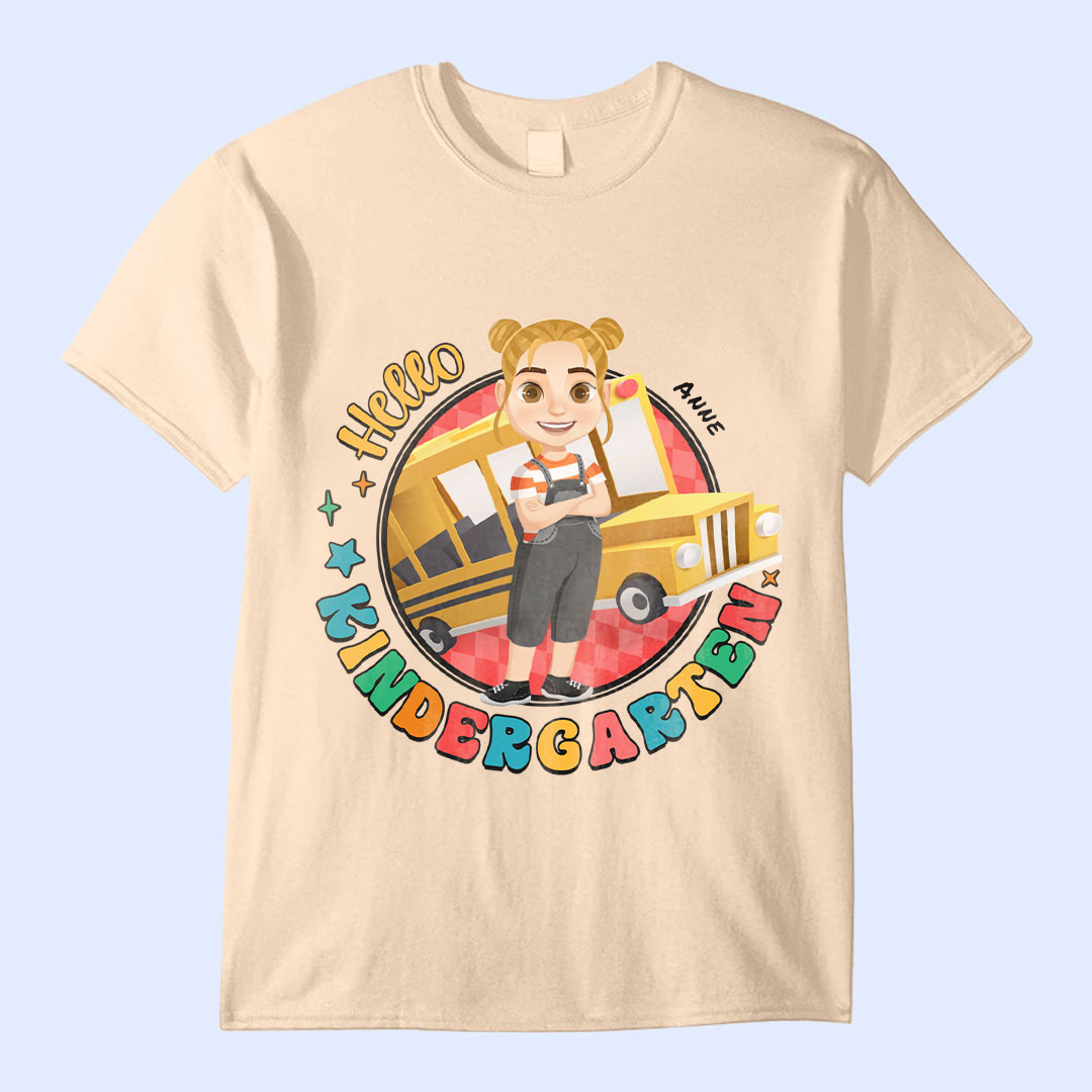Hello Preschool - Gift For Kids, Back To School - Personalized T Shirt-ancustom