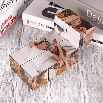 Custom Photo Rubic's Cube Romantic Style for Lovers Multiphoto Gifts for-ancustom