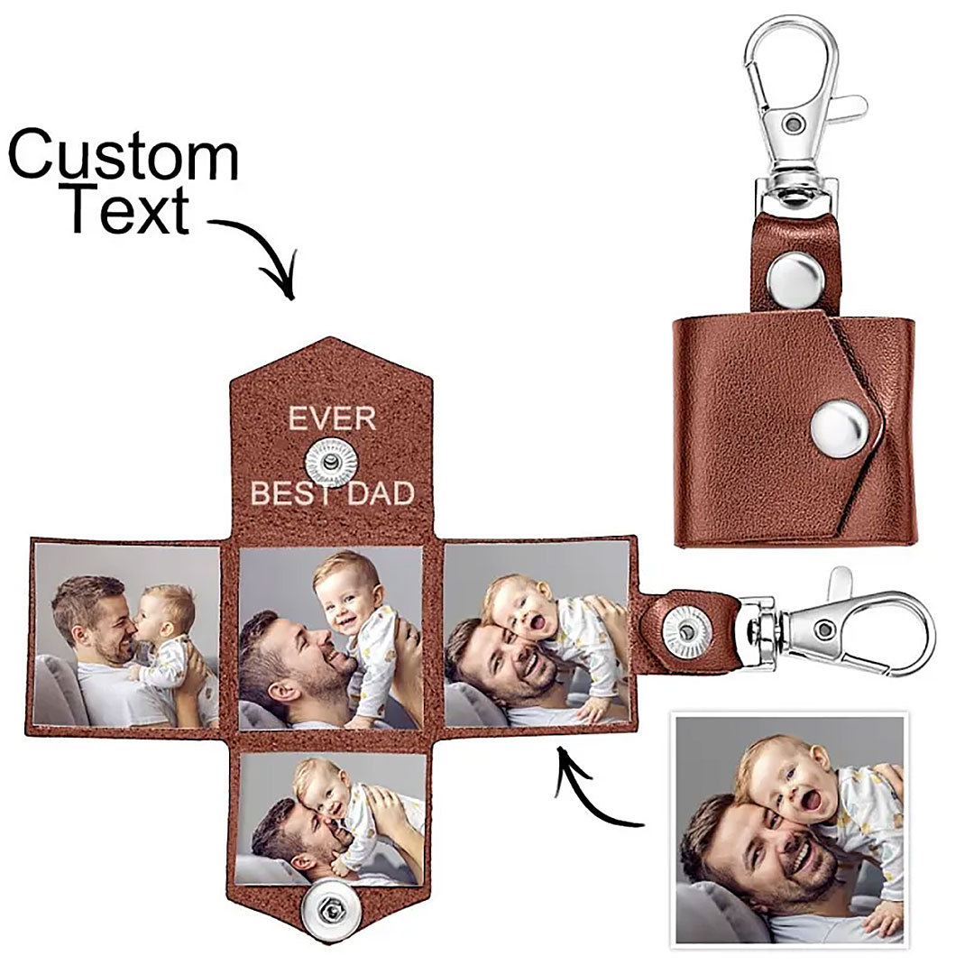 Custom Photo Engraved Keychain Creative Envelope Gifts-ancustom